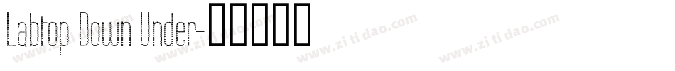Labtop Down Under字体转换